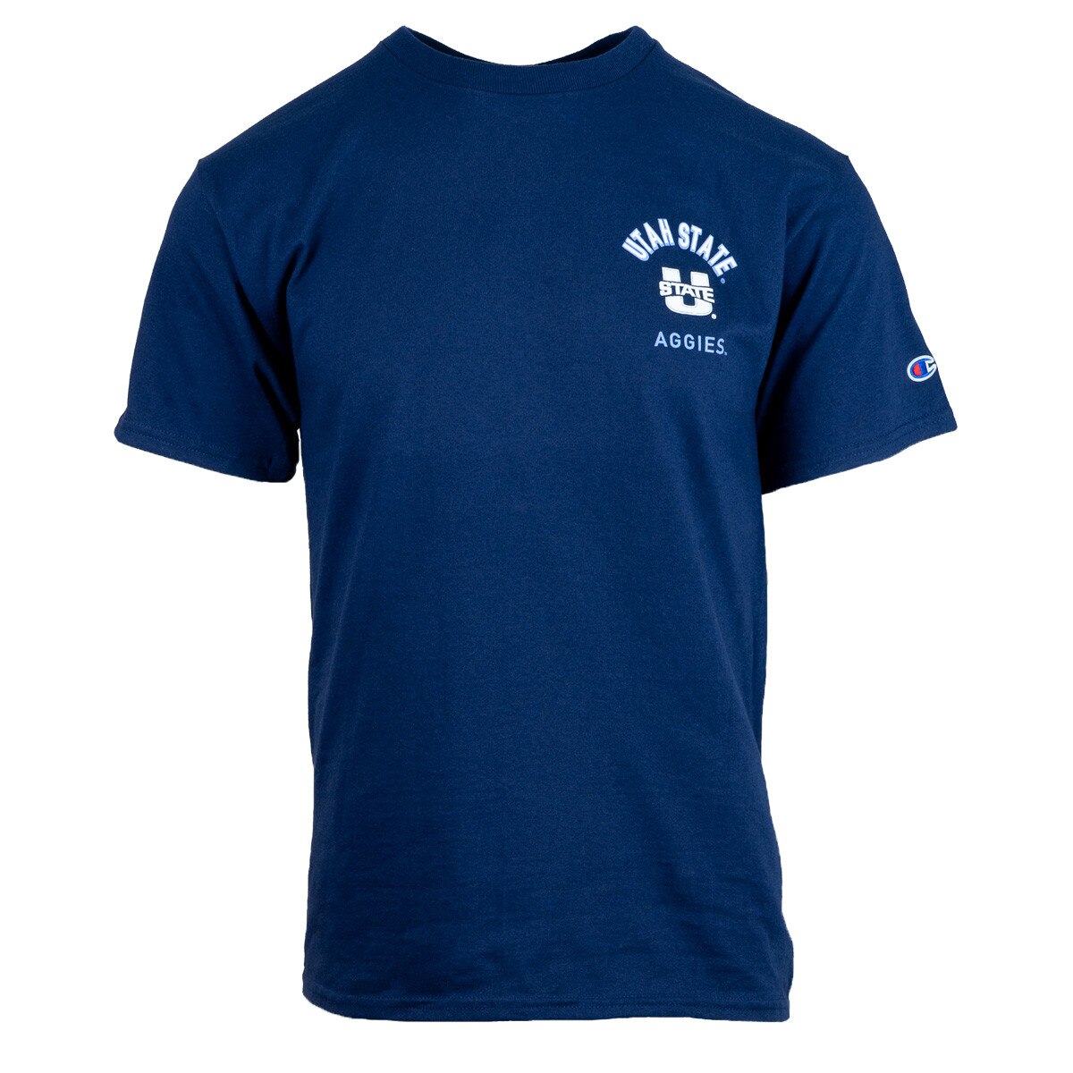 Champion utah state blue and white aggie nation navy unisex t-shirt